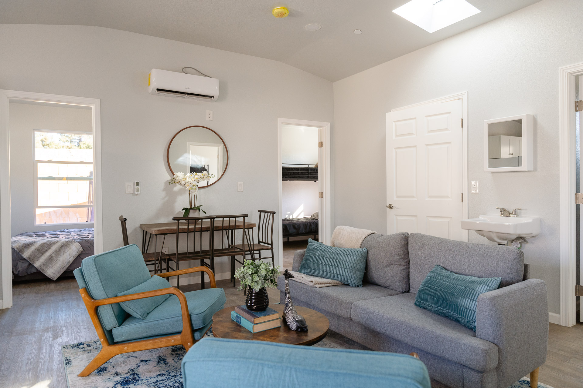 living room in modular home
