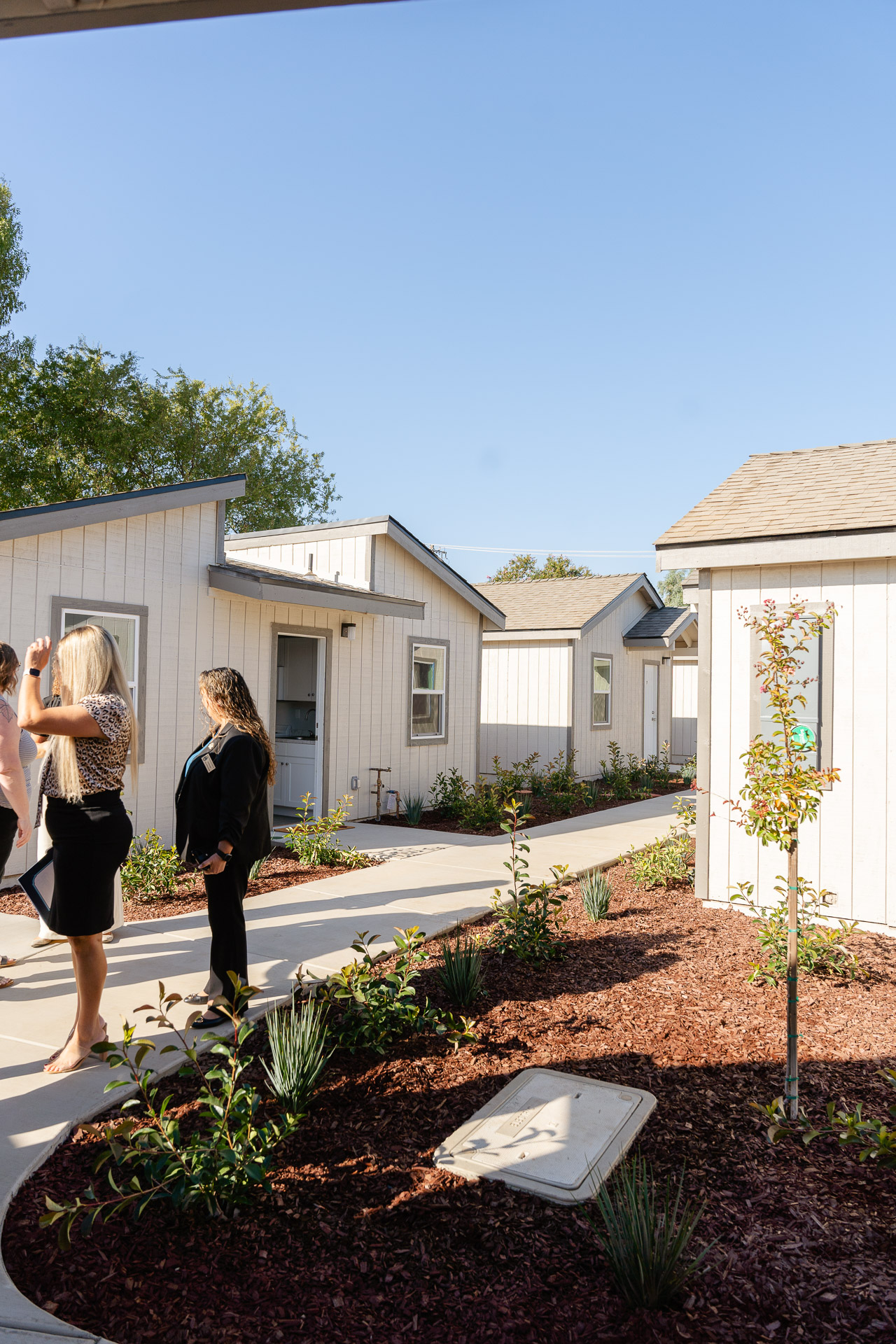 view of modular housing neighborhood