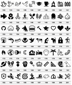 page 3 of the graphics catalog for wood sign making